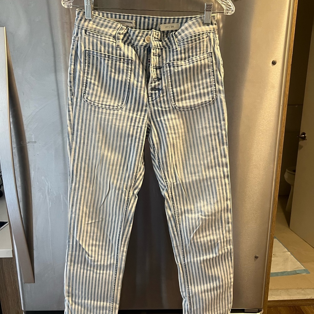 Striped Blue and White Pants